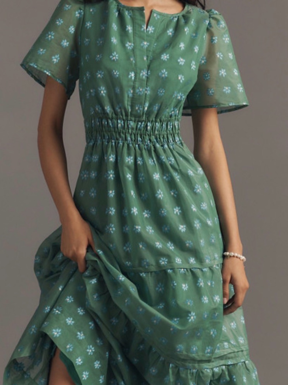 Anthropologie Somerset Maxi Dress Jacquard Edition Size S